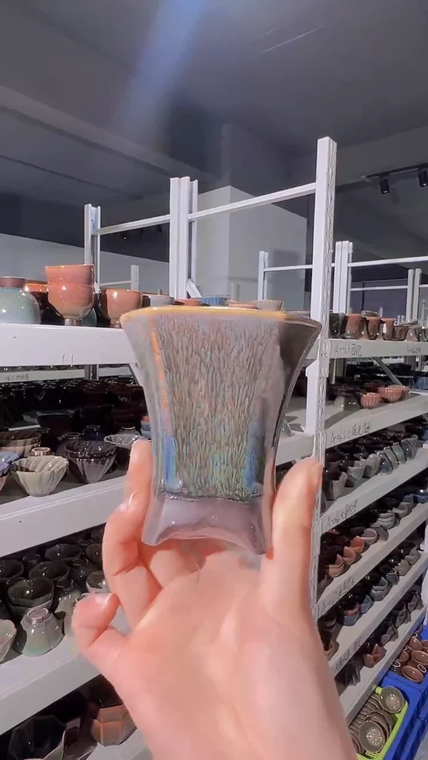 【闪购商品】杯【宜景窑天目釉青釉鎏金系】帝王盏