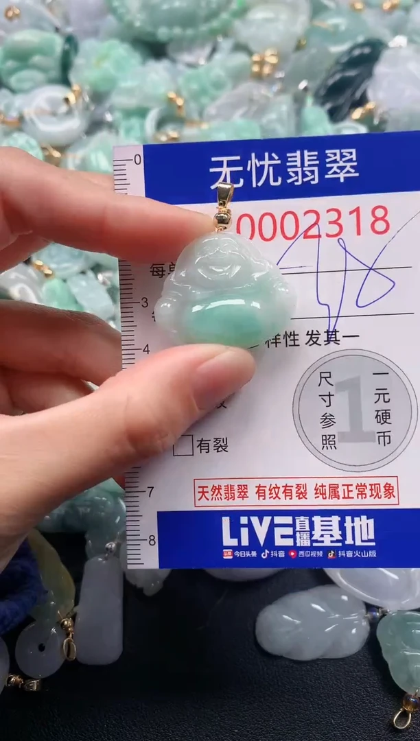 吊坠(不含链)未镶嵌翡翠2318