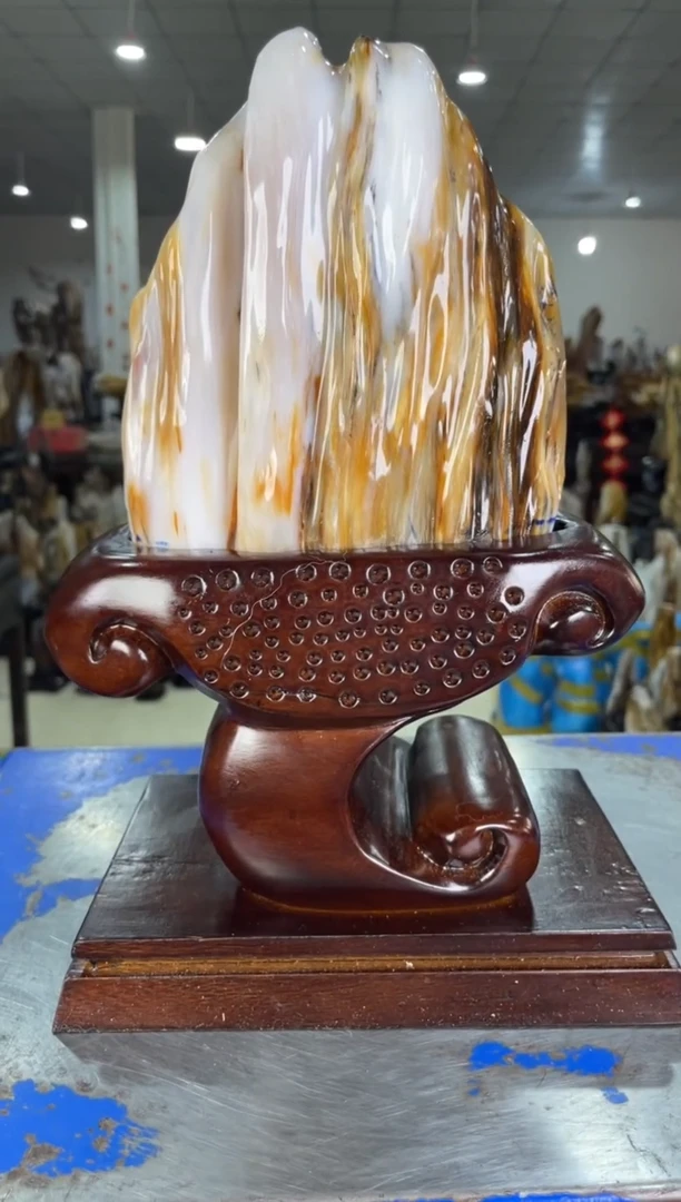 【闪购商品】硅化玉摆件未镶嵌59