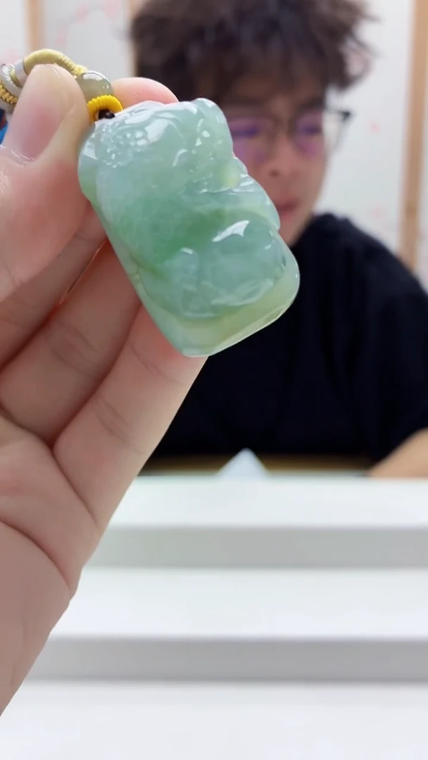 未镶嵌定制翡翠4688bb-毛货挂件63