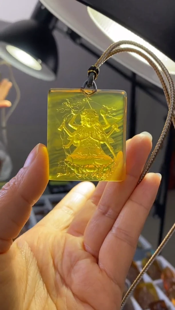 【闪购商品】琥珀颈饰未镶嵌HP100-80（众星之母·斗姆元君）