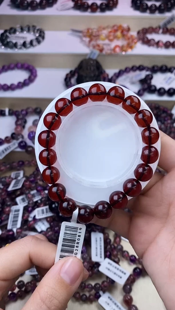 【闪购商品】血珀手链未镶嵌血珀10m+