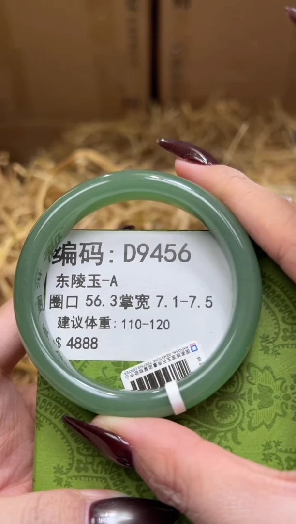 未镶嵌手镯石英质玉D9456