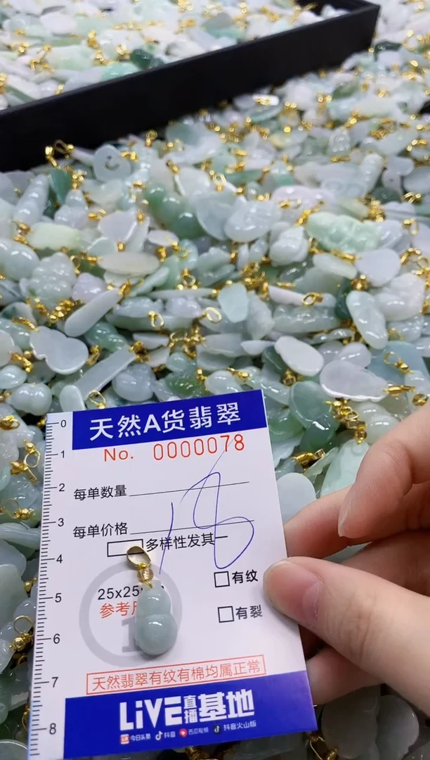 颈饰未镶嵌翡翠纯天然a货翡翠
