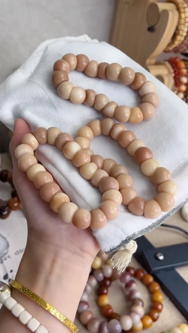 菩提根/象牙果手串r67玉化大肠14mm