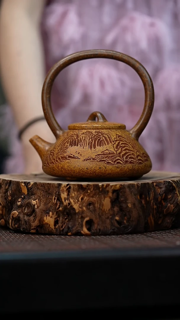 茶壶紫砂宜兴岁颐传砂原矿全手1