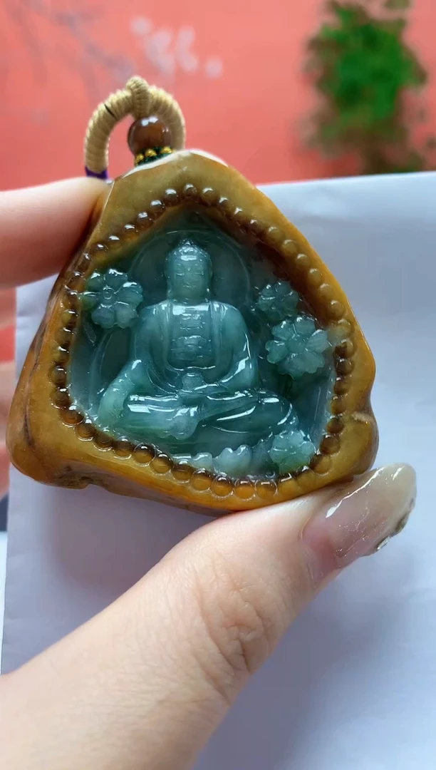 未镶嵌定制翡翠5028jw-毛货挂件