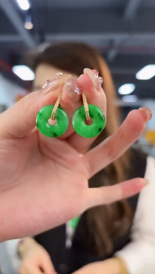 【闪购商品】翡翠耳饰未镶嵌含小耳包/支持复检一对