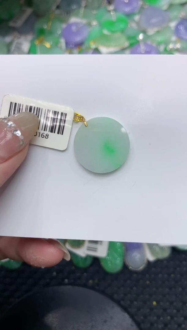 【闪购商品】翡翠颈饰18K金镶嵌222222222