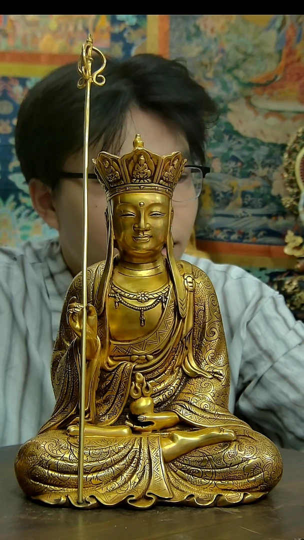 铜像造像收藏地藏王