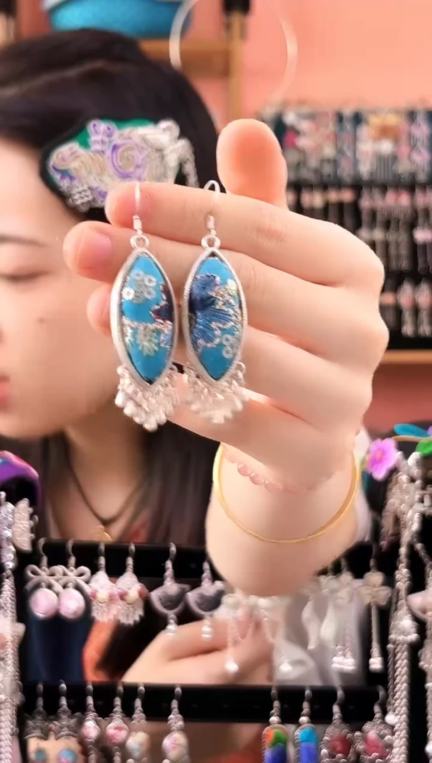 织绣艺枝独绣老绣饰品350