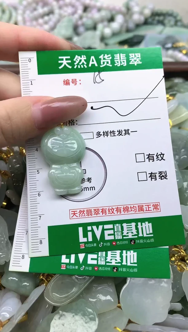 颈饰未镶嵌翡翠纯天然缅甸A货翡翠-15