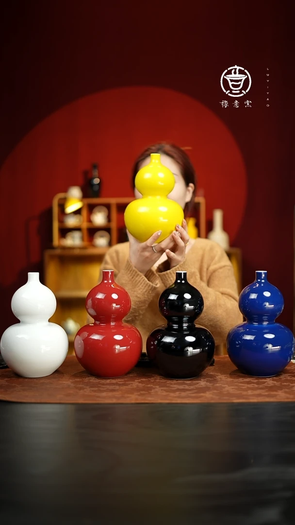 【闪购商品】禄意窑五福临门{五色葫芦套组}