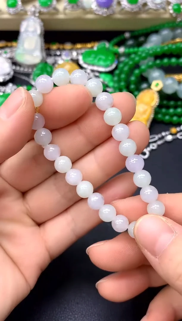 未镶嵌手串翡翠44-中国好珍宝