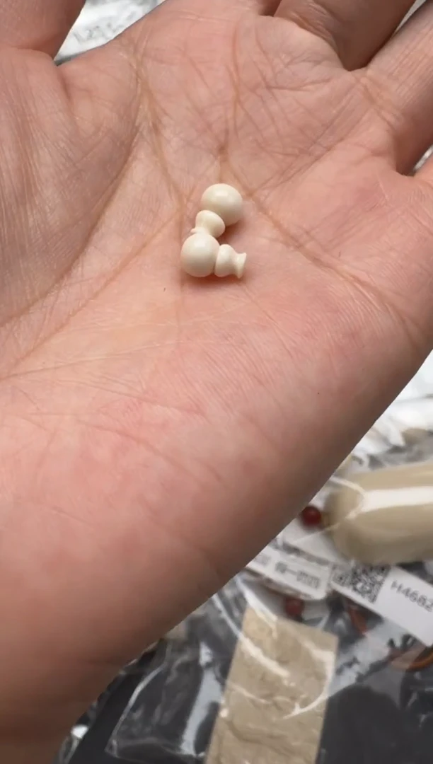 猛犸象牙手串/手链/手镯009 一对小葫芦弟子珠