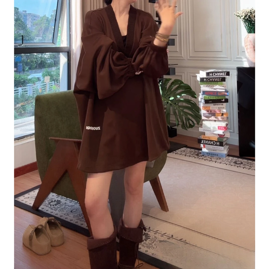 ZUOXIAOQI新大阪剪刀领慵懒衫33（衣长78-80/胸围144-150）