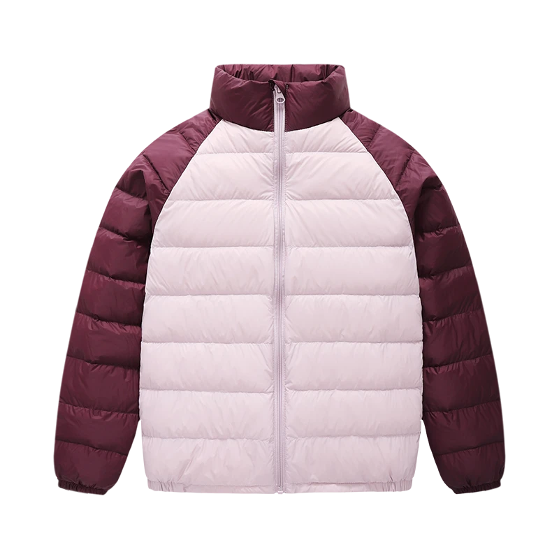 【撞色三防羽绒外套】婴儿童连体衣服羽绒拜年秋冬马甲白鸭绒H16