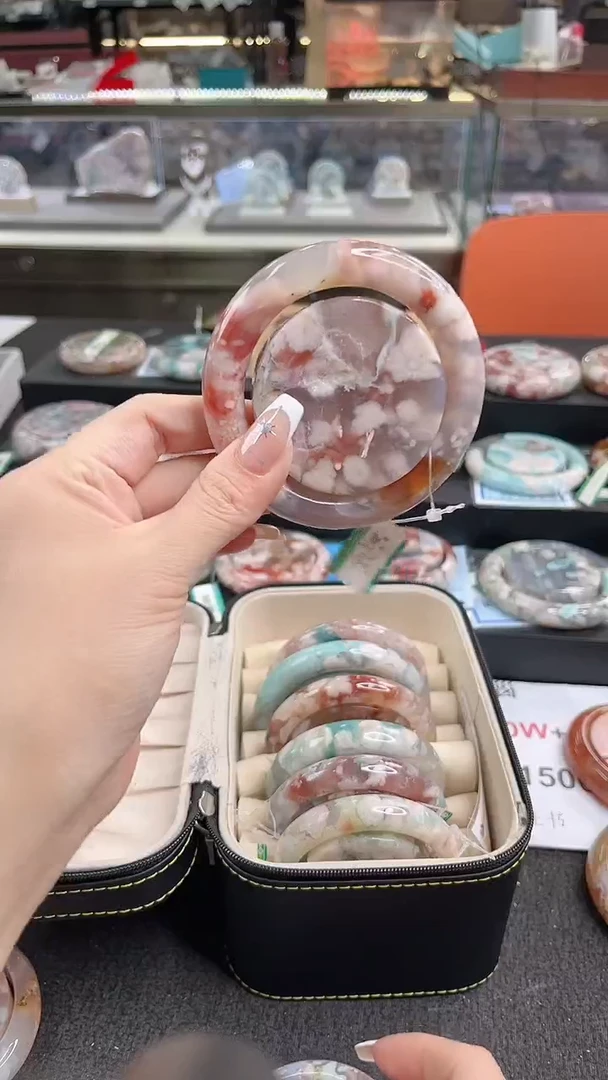 未镶嵌手镯石英质玉尘*丷圈口（赠品镯心）