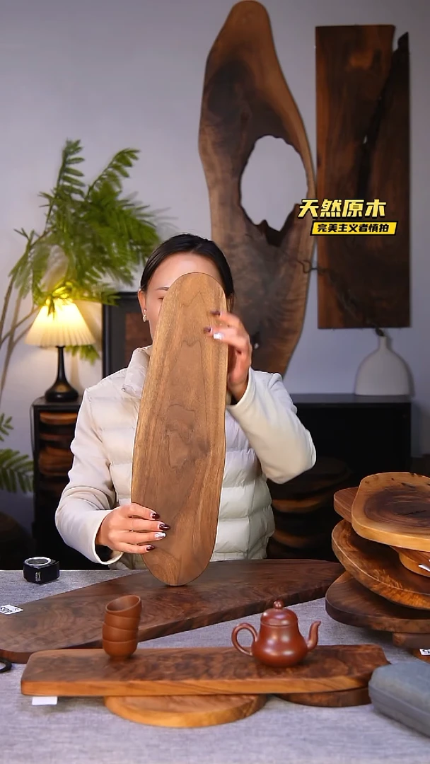 木北美黑胡桃原木.干裂疤结不属于商品质量问题完美主义者慎拍