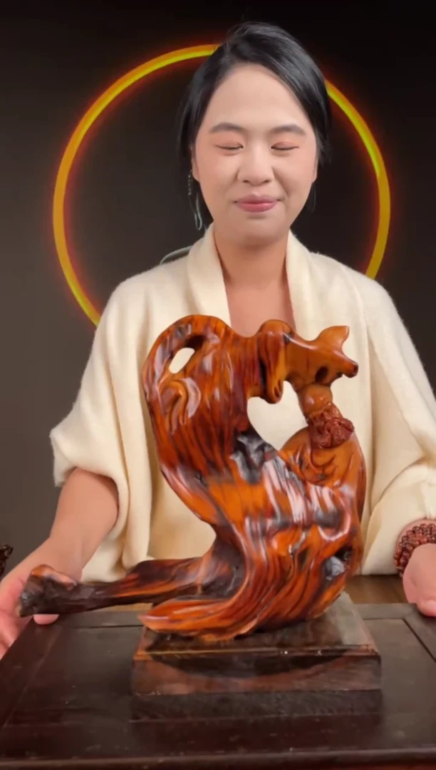 柏木（崖柏）手工摆件,先抢先得! 编号:68