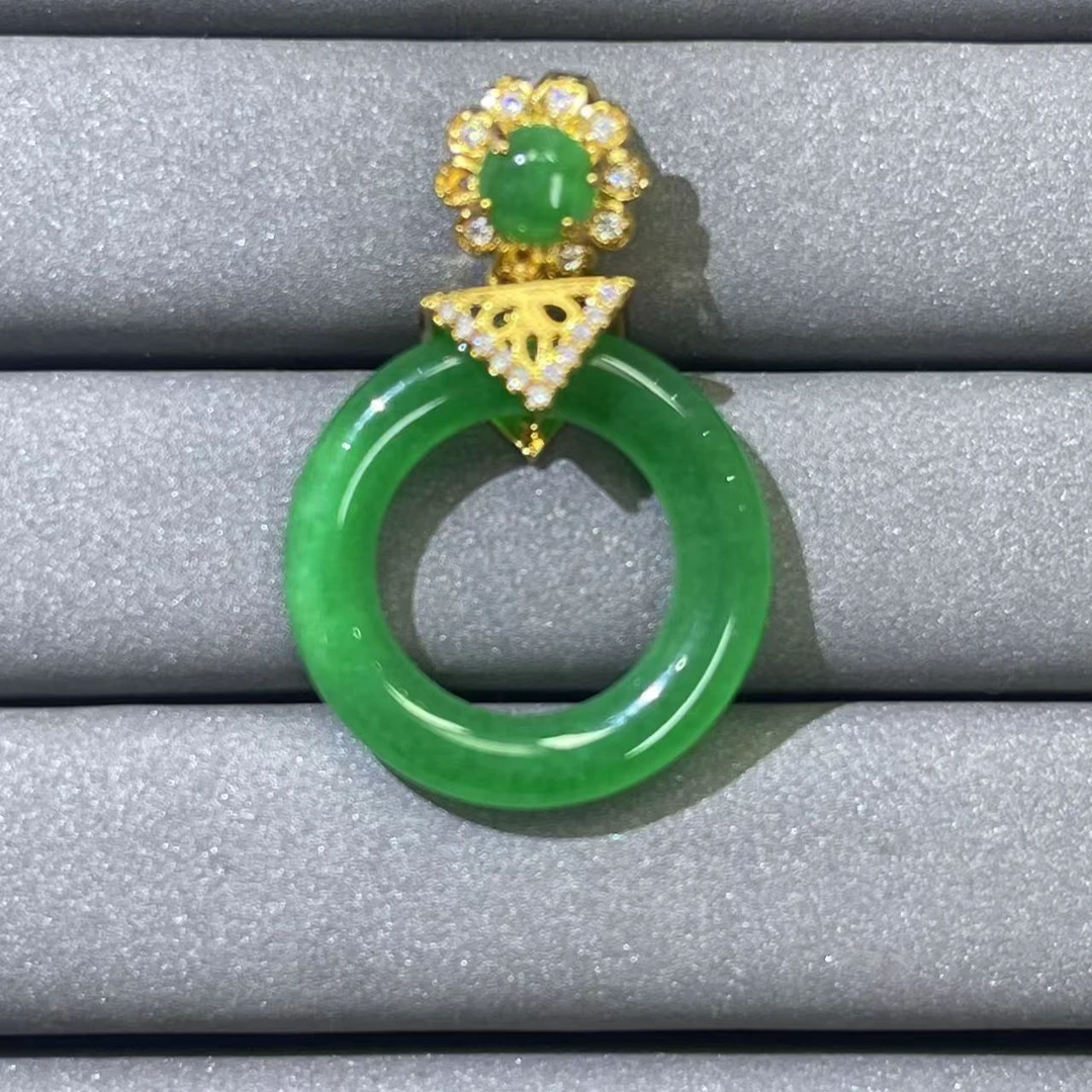 经典绿色吊坠025