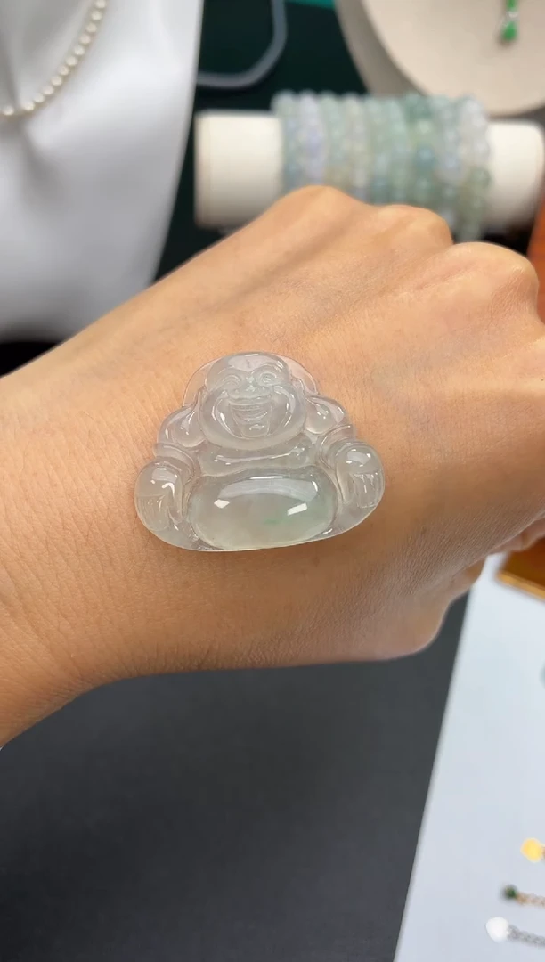 颈饰未镶嵌翡翠天然翡翠A货