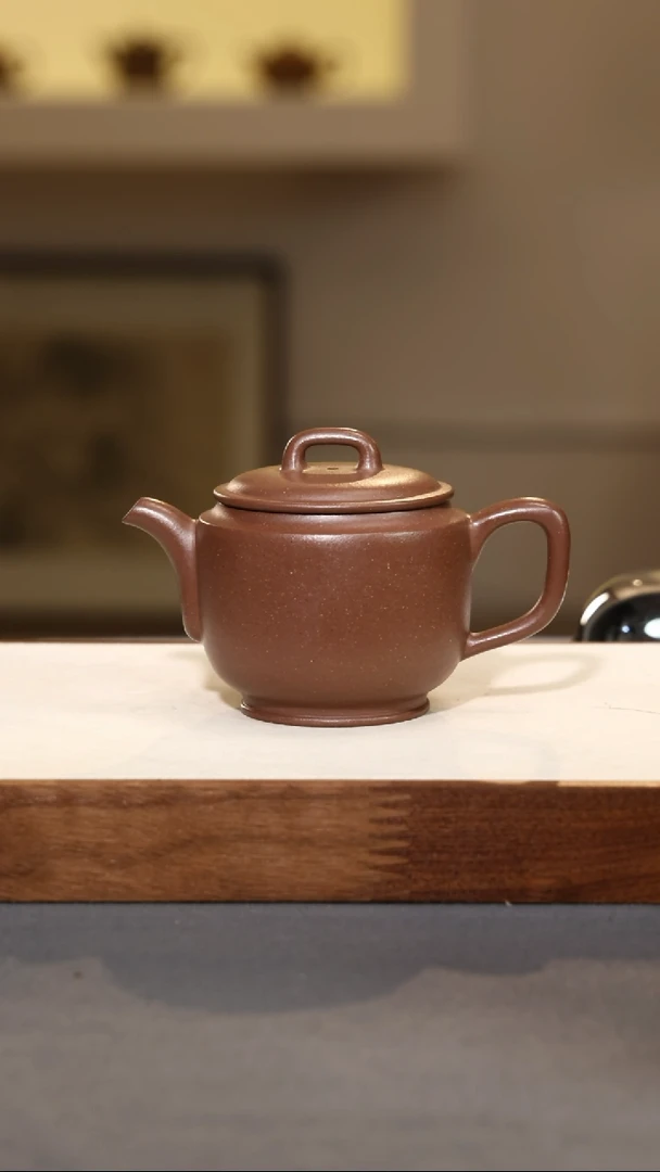 【闪购商品】紫砂茶壶雅樽-紫泥-160cc