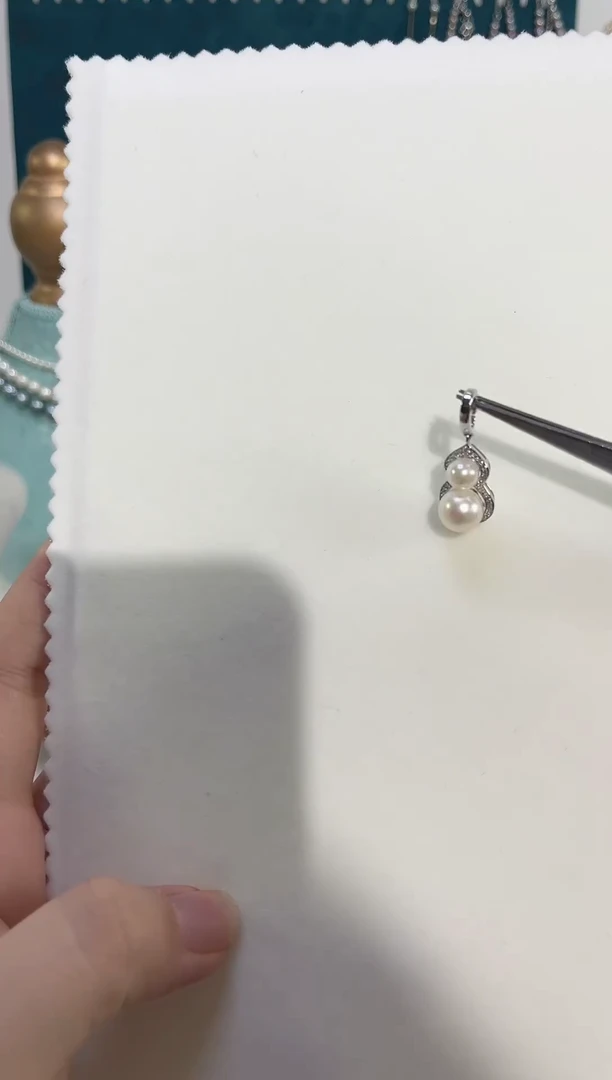 吊坠(不含链)18K金镶嵌海水珍珠吊坠