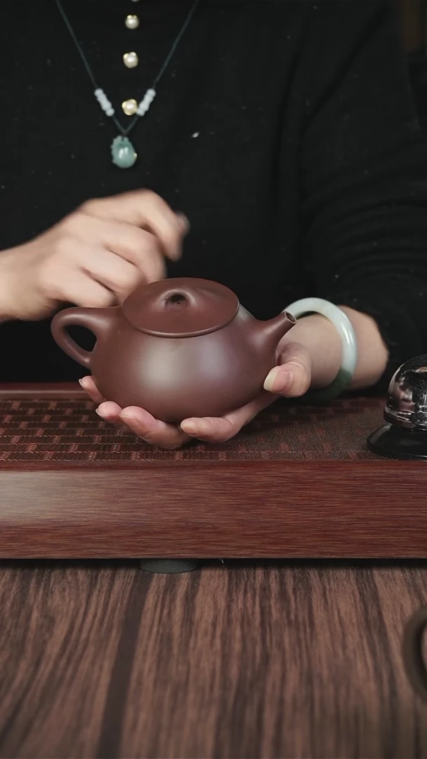 【闪购商品】紫砂茶壶ly  紫泥 景舟石瓢