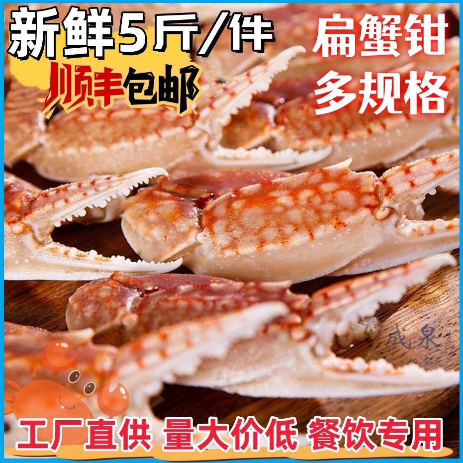 扁蟹蟹钳肉蟹脚蟹腿【5/10斤装】福建产地工厂直发香辣蟹钳醉蟹钳