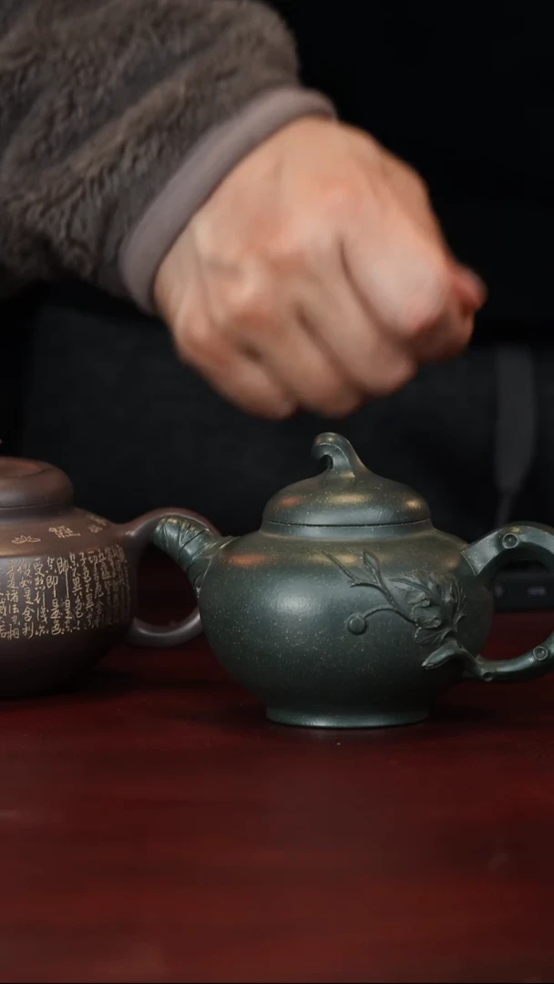 茶壶紫砂 周蕙萍--手工--茄瓜