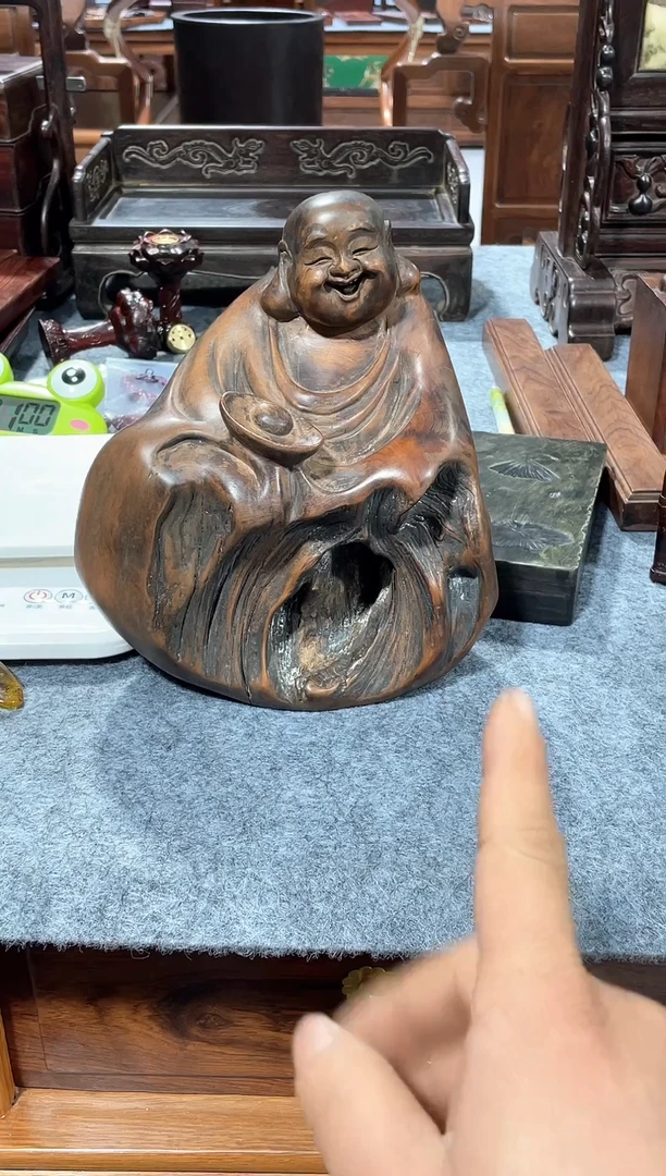 【闪购商品】木典藏老郑木器弥勒