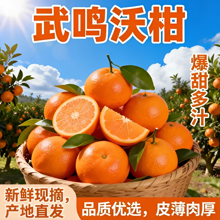 沃柑广西武鸣当季新鲜现摘柑橘水果精品3斤大果