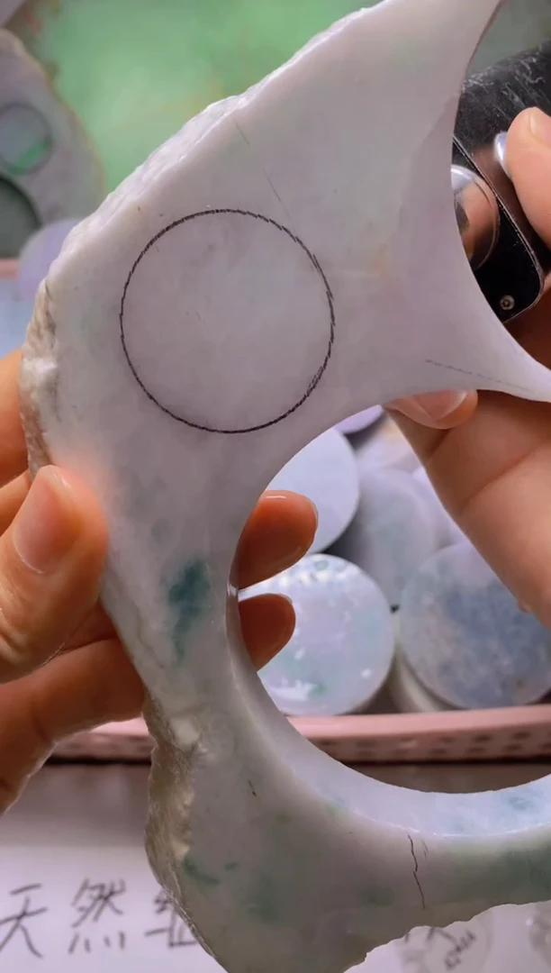 翡翠裸石天然缅甸翡翠A货573