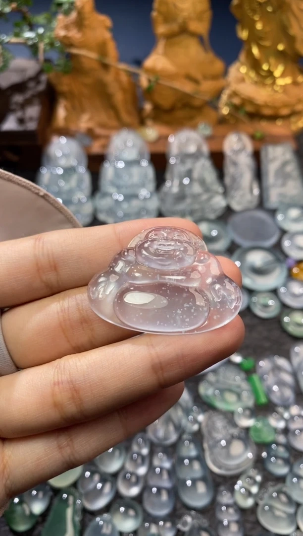 【闪购商品】定制翡翠未镶嵌佛公28.8*39*4.7