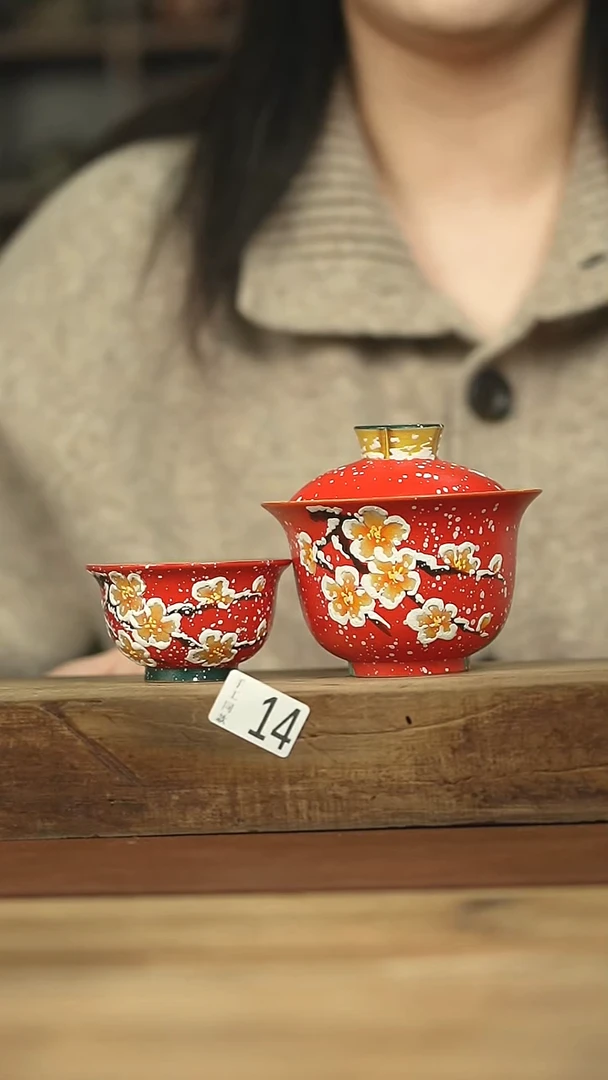 设计师手作！羽川盖碗+杯系列！
