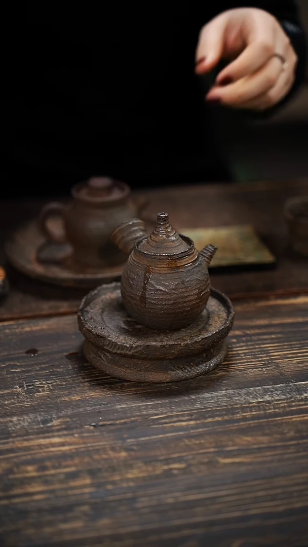 全手工制作  南蛮侧把壶110cc