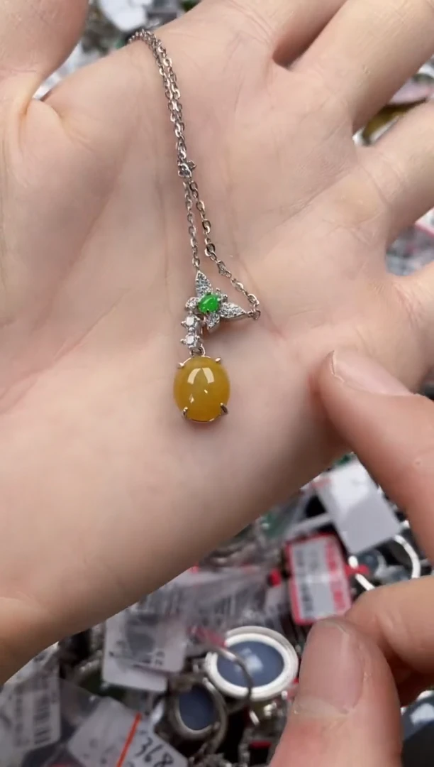 银S925镶嵌戒指翡翠555   5
