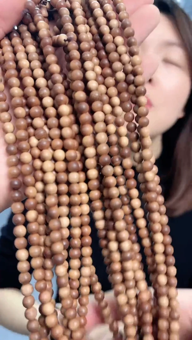 【闪购商品】檀香木手串/手链老山檀横纹黑肉6mm多圈108