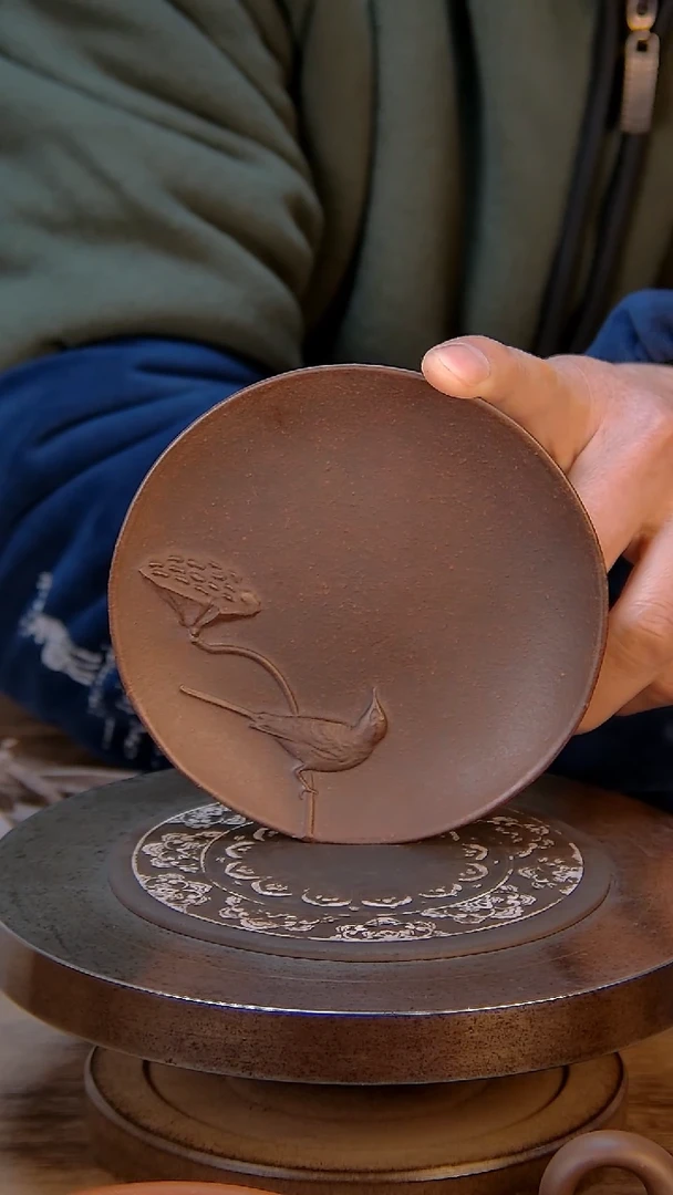 【闪购商品】紫砂茶宠喜鹊杯碟