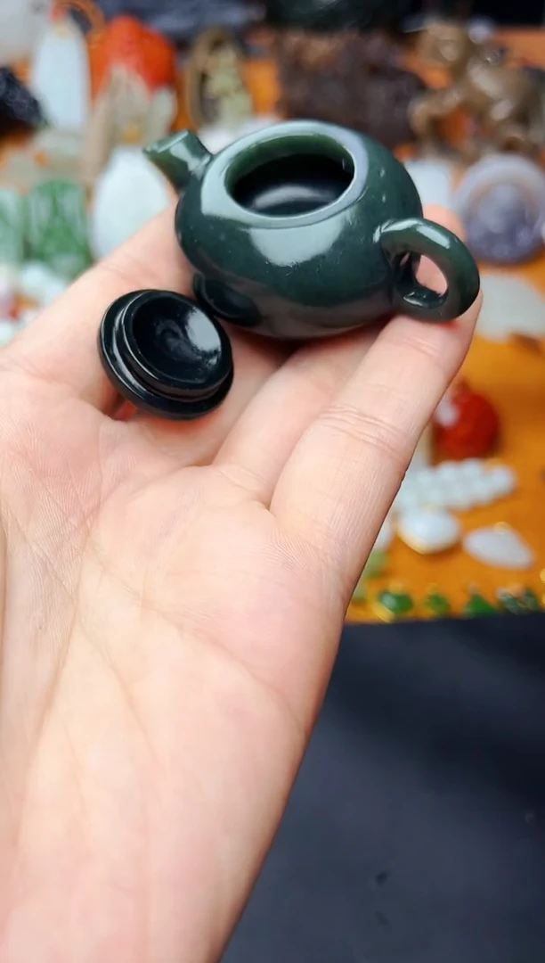 【闪购商品】和田玉摆件未镶嵌把把壶