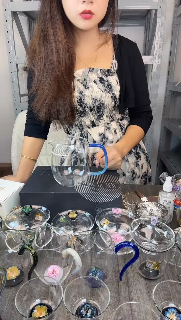 手工艺品玻璃渤****2禾器 澄然凤玉煮茶器 普通盒