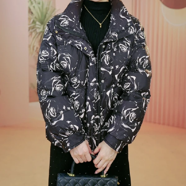 2025杭州原版正品保暖减龄气质修身羽绒服R039-XXLGD