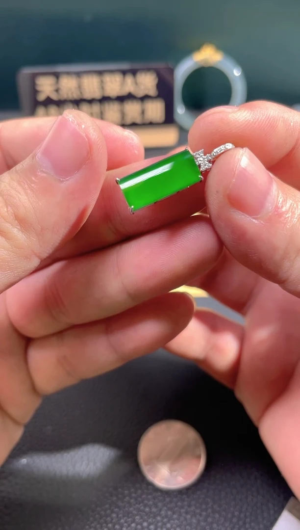 【闪购商品】翡翠颈饰18K金镶嵌翡翠