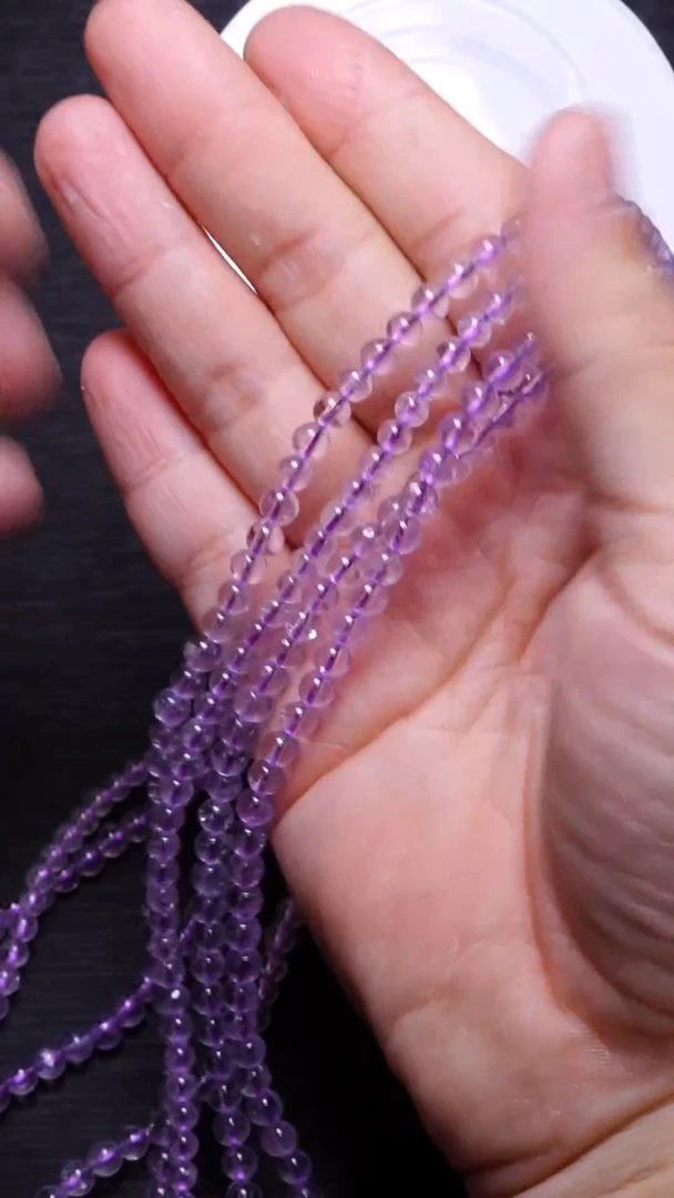 【闪购商品】水晶多圈未镶嵌Q012紫水晶多圈4mm