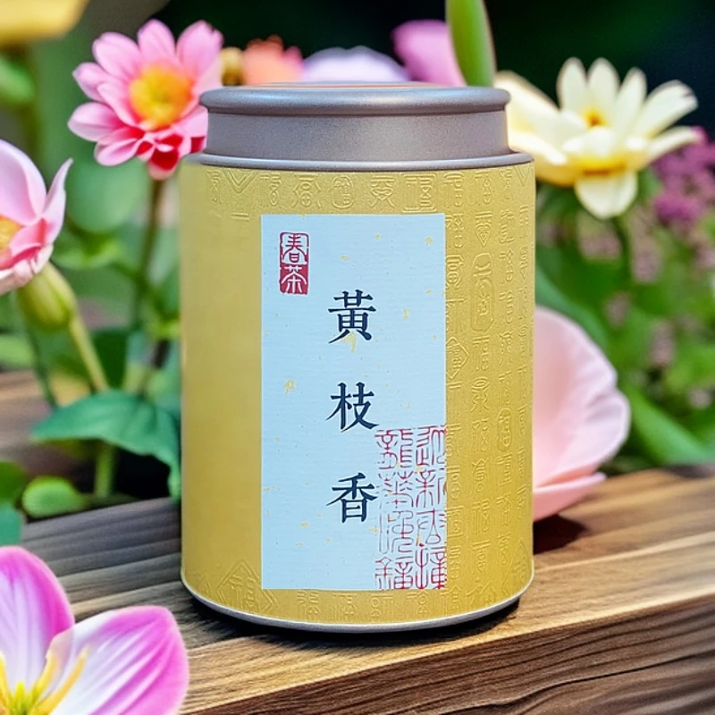 半岩堂春茶凤凰单丛黄枝香潮州高山中火单枞茶叶百福小罐装100g