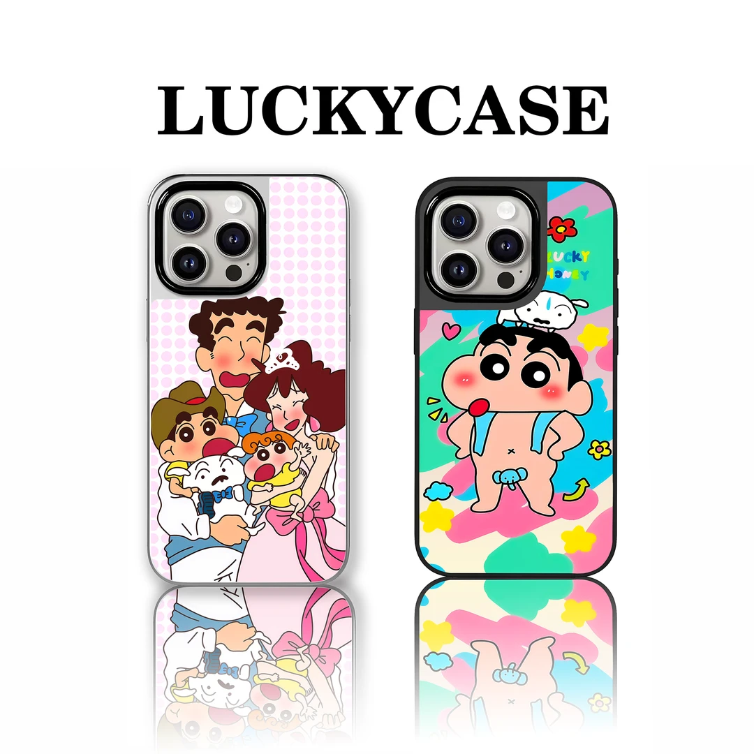 Lucky Case原创【小新家族】适用苹果IPhone13-16Promax个性防摔