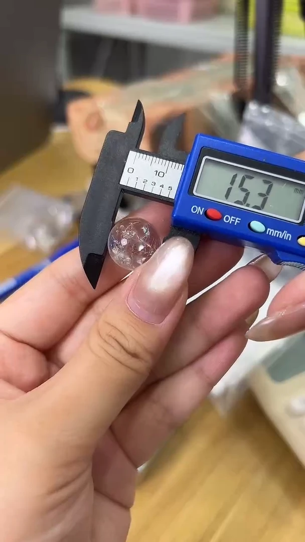 水晶手链未镶嵌白水晶天然彩15.3mm