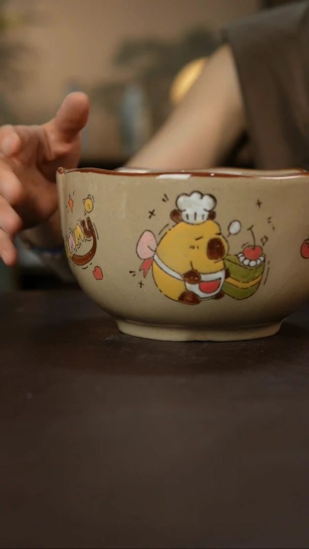 杯景德柴烧手作微瑕