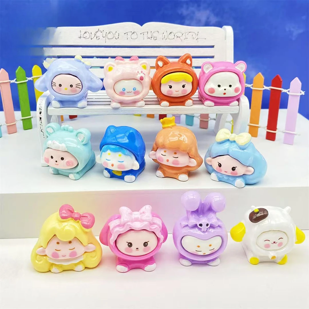 【双许愿+三倍保底】实色立体可爱趴趴乐园系列diy治愈创意挂件摆件